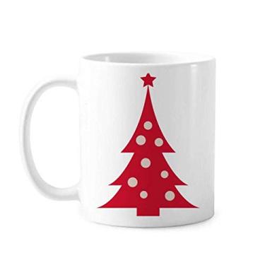 Imagem de Árvore de Natal Caneca de cerâmica para o festival vermelho Caneca de porcelana de café