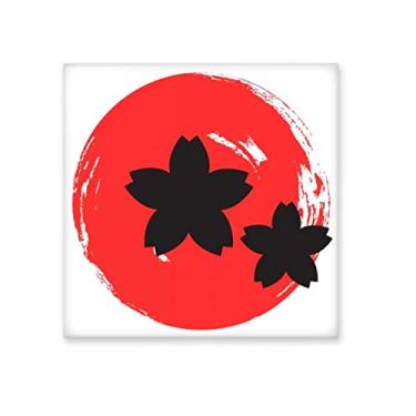 Imagem de Pintura abstrata de pincel, azulejo de cerâmica japonês, decalque brilhante, pedra adornada de tijolos