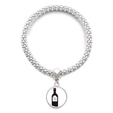 Imagem de DIYthinker Chave de fenda Vodka suco laranja coquetel prata pingente joia corrente corrente ajustável