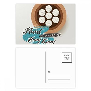 Imagem de Cartão postal Hong Kong Xiaolongbao Dumpling China Conjunto de cartões postais de aniversário