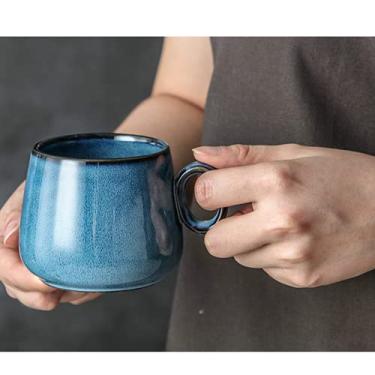 Imagem de PAYNAN Caneca de café de cerâmica japonesa retrô criativa caneca de cerâmica copo de água xícara de chá