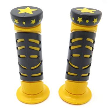 Imagem de NBX-(4075) Sport Bike Dirt Bike Motorcycle Star Gel Style H Grips Amarelo Compatível com MOTORCYCLE APRILLA BMW DUCATI TRIUMPH YAMAHA KAWASAKI Suzuki Polaris Suzuki (7/8" ESQUERDA 1" RIGHT)