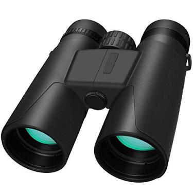 Imagem de Binóculos compactos 10x42 HD para adultos, binóculos claros com zoom para observação de pássaros, viagens, observação de pássaros - Lente FMC BAK4 Prism com bolsa de transporte com alça