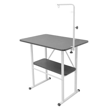 Imagem de Mesa De Tosa Com Prateleira Com Girafa Pet Shop Preta