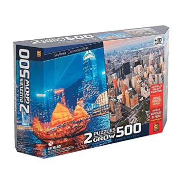 Imagem de Puzzle 500 peças Duplo - Skylines Cosmopolitas