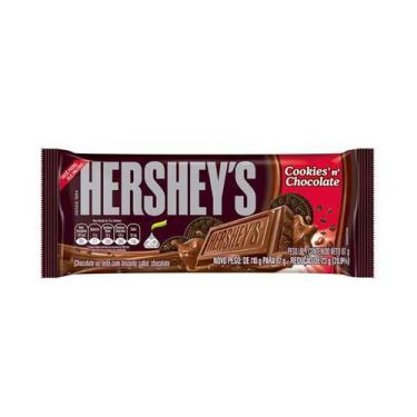 Imagem de Barra De Chocolate Hersheys Cookiesnchocolate 87G