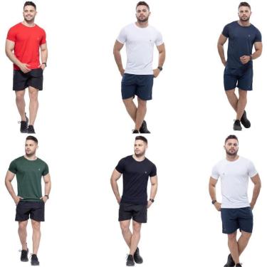 Imagem de Kit 6 Camisa dryfit básica alta performance atacado-Masculino