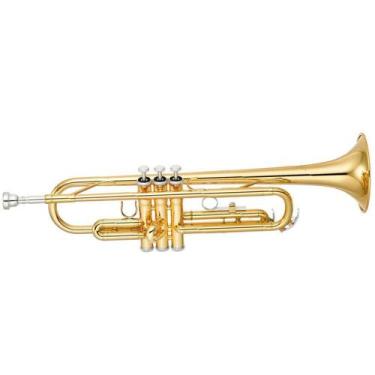 Imagem de Trompete Yamaha Ytr2330 Laqueado Dourado Bb Com Case
