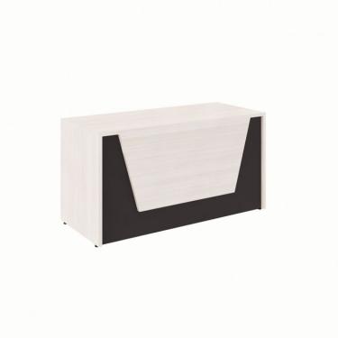 Imagem de Balcão de Atendimento Recepção Carvalho Berlin e Preto 74x140 cm