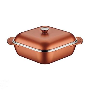 Imagem de Tramontina Cacarola Quadrada 28Cm 5,5L Lyon Dourado - Aluminio Com Revestimento Antiaderente