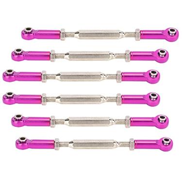 Imagem de OKJHFD Rc Pull Rod, Push Rod, 88mm Liga De Alumínio Ajustável Push Rods Turnbuckle Rod Linkage Accessories, Car Push Rod, Easy To Install, For Rc Car Models, Rc Tie Rod Servos(roxo)