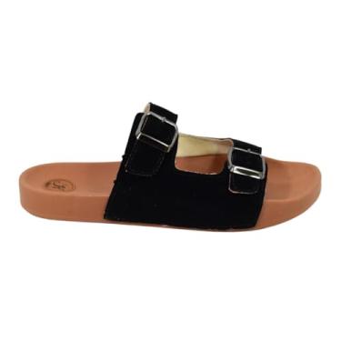 Imagem de Papete Masculina Birken Sandália com Fivelas Ajustáveis - Kadja (Preto, BR, Adulto, Numérico, M, 39)