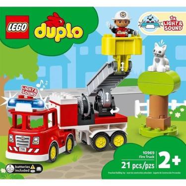 Imagem de Lego Duplo Caminhãozinho De Bombeiros 10969 21 Peças