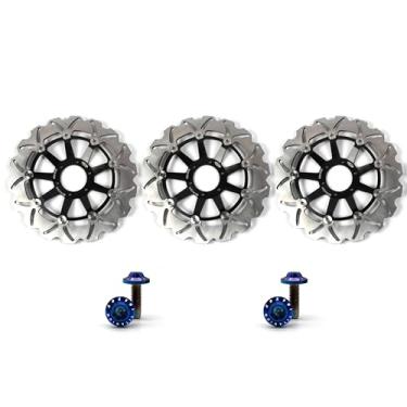 Imagem de Arashi Discos de freio dianteiros traseiros rotores com parafusos de montagem parafusos para Indian Roadmaster 1811 ABS 2015-2016 peças de acessórios de substituição de motocicleta