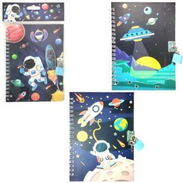 Imagem de Diario Astronauta Com Cadeado Inter Paper 48 Folhas 17,3X11,4cm - Inte