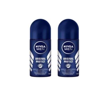 Imagem de Desodorante Roll-On Nivea 50Ml Masc  Protect-Kit 2Un