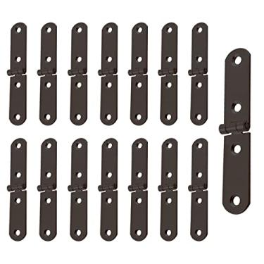 Imagem de Aracombie Caixa de joias pequena dobradiça, caixa mini dobradiças bronze vermelho, dobradiça pequena para caixa Wodden, artesanato (15 peças)