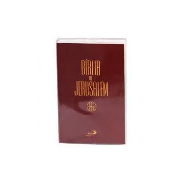 Imagem de Bíblia De Jerusalém - Brochura Crystal Media - Vinho - Paulus