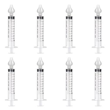 Imagem de Irrigador de nariz, 4 caixas de seringas, limpador nasal para bebês, dispositivo de enxaguamento nasal para amamentação e lavagem da cavidade nasal sinusal infantil (pacote com 8)
