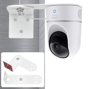 Imagem de Haoyou Pacote com 2 suportes de parede de canto para câmera interna de segurança Eufy E220, cobertura máxima em ambos os lados da casa em 270 graus, reduz pontos cegos