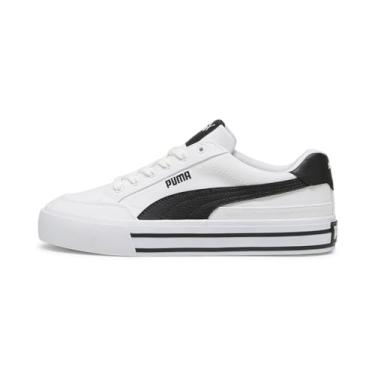 Imagem de PUMA Tênis masculino Court Classic Vulc, Branco/preto, 7