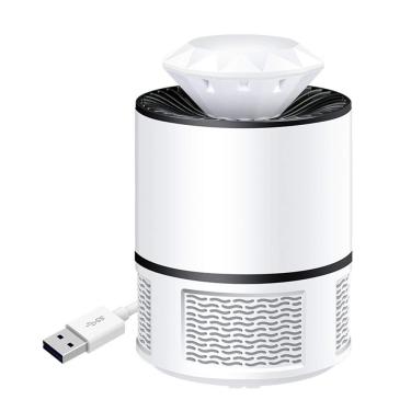 Imagem de FEDBNET Eletricamente exterminador de mosquitos eletrônico luz LED inteligente onda fotocatalisador biônico lâmpada de mosquito repelente elétrico luz armadilha de insetos