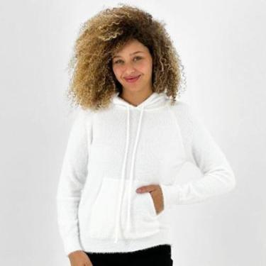 Imagem de Blusa Blue Rose Canguru de Lã Felpuda com Capuz Feminina-Feminino