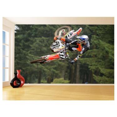 Imagem de Papel De Parede 3D Moto Cross Trilha Terra Mx 3,5M Bkm15