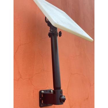 Imagem de Suporte de parede curto Starlink, montagem Starlink V2, kit de instalação de antena de internet via satélite – compatível com antenas padrão e de alto desempenho Starlink Gen 2