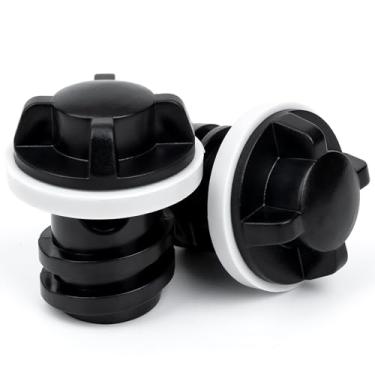 Imagem de Tampões de drenagem de substituição para Yeti Cooler – Tampas de drenagem compatíveis com a linha de refrigeradores de tanque Roadie Tundra Rtic Orca Yeti, pacote com 2 plugues de drenagem refrigeradores com design atualizado à prova de vazamento (pequeno)