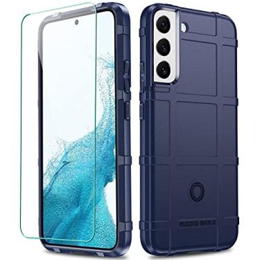 Imagem de LABILUS Capa para S22+ S22 Plus, capa protetora tática tática de TPU resistente à prova de quedas de 2,4 m compatível com Galaxy S22+ (6,6 polegadas) - azul marinho