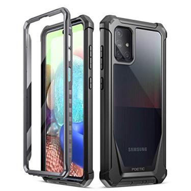 Imagem de Poetic Capa Guardian Series Samsung Galaxy A71 5G - Protetor de tela integrado, híbrido, à prova de choque, preto/transparente