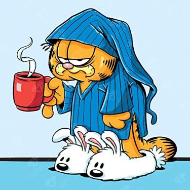 Imagem de DIAMOND ART CLUB Garfield Sleepy and Grumpy CAT Diamond Painting Kit, 13" x 13" (33 x 33 cm)