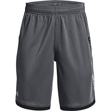 Imagem de Under Armour Shorts para meninos Stunt 3.0, cinza escuro (012)/cinza mod, grande juvenil
