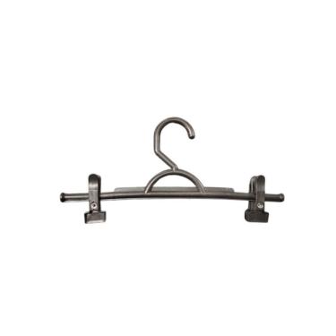 Imagem de Kit 25un. Cabide Saia Preto Adulto Fixo C/ Presilha Pp Preto