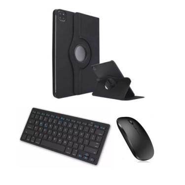 Imagem de Capa Giratória + Teclado e Mouse Bluetooth Para IPad Air 6 13 Polegada