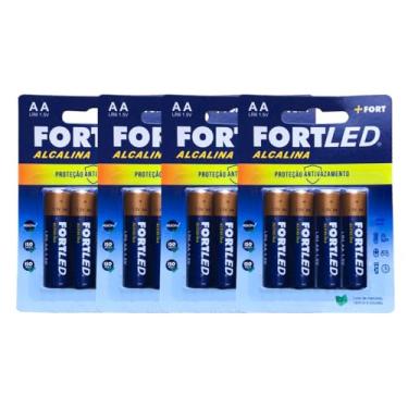 Imagem de Pilha Alcalina AA de Alta Performance 16 Unidades - FORTLED