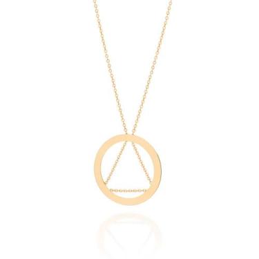 Imagem de Colar banhado ouro 3x 24k 18k e 22k feminino rommanel fio fino com pen