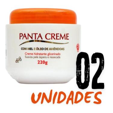 Imagem de Kit 2 Panta Creme Hidratante Glicerinado Hidratação Corporal Profunda 