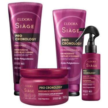 Imagem de Kit Eudora Siàge Pro Cronology Shampoo 250ml + Condicionador 200ml + M