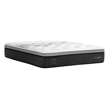 Imagem de Colchão Queen Vivere Mola Ensacada (34x158x198) Branco e Cinza - Herva