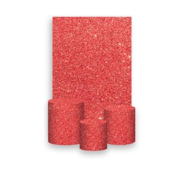 Imagem de Painel De Festa Vertical 1,50 x 2,20 + Trio De Capas Cilindro - Efeito