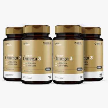 Imagem de Kit 4x - Super Ômega 3 - 90 cápsulas - Omix-Unissex