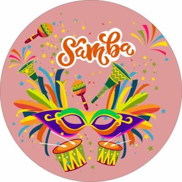 Imagem de Painel De Lona Redondo Samba - Fabrika de Festa