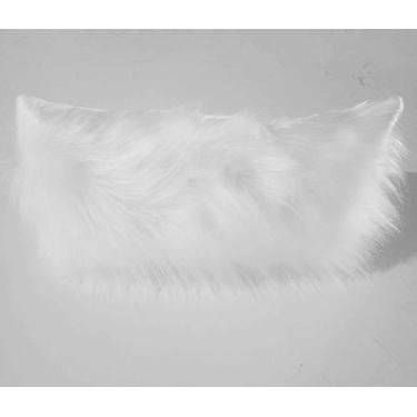 Imagem de Almofada Baguete Pelo Alto luxo Decoração - Gabi Flor, Branco