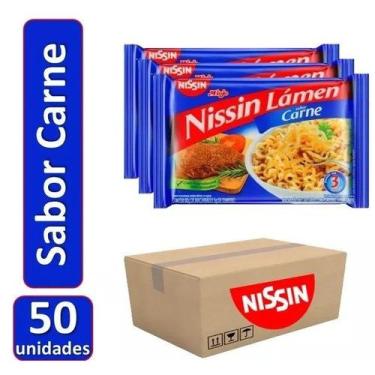 Imagem de Macarrão Instantâneo Lámen Carne Nissin Miojo 85g Cx 50un