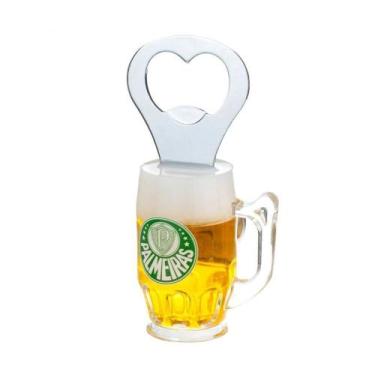 Imagem de Abridor Garrafas Formato Caneca Ímã Geladeira - Palmeiras - Mileno