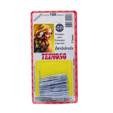 Imagem de Teimoso Grampo Invisível Preto 03x100un Penteados Especiais Incolor, 0