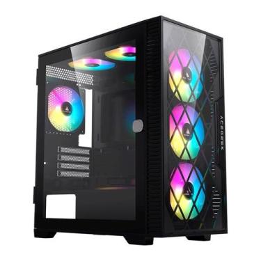 Imagem de Gabinete Gamer Acegeek Darkfate Mini Glass, Mid-Tower, Lateral de Vidr