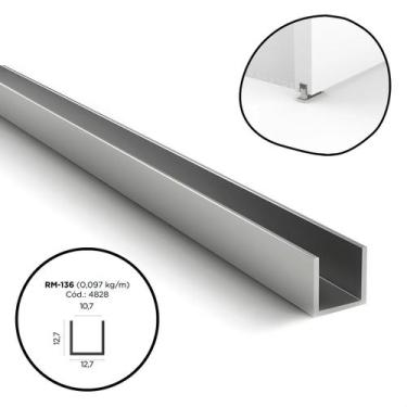 Imagem de Perfil U 1/2 RM-136 2M (27847) Natural - Rometal